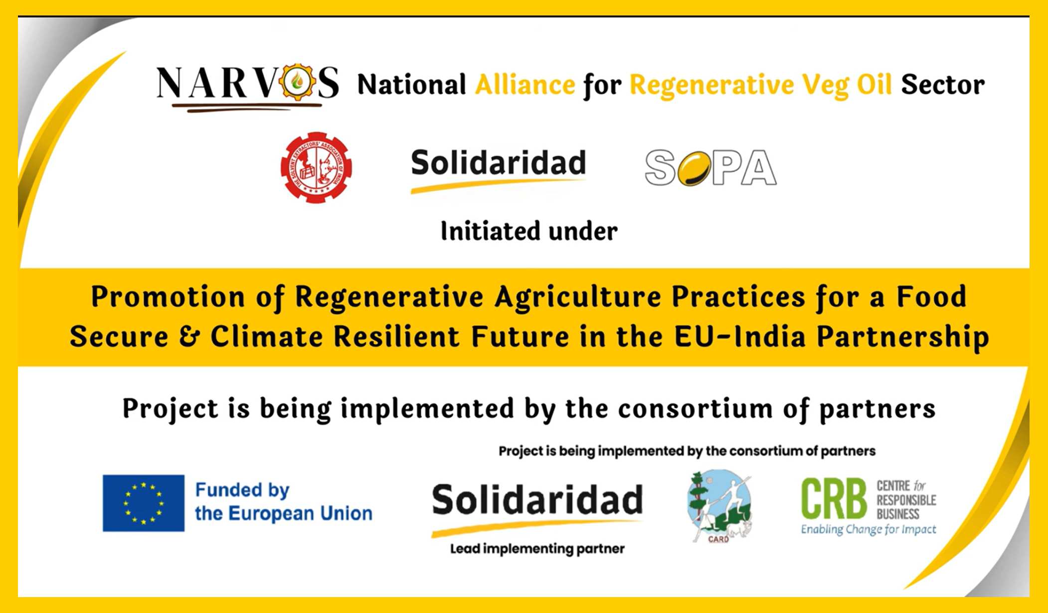 National Alliance for Regenerative Veg Oil Sector